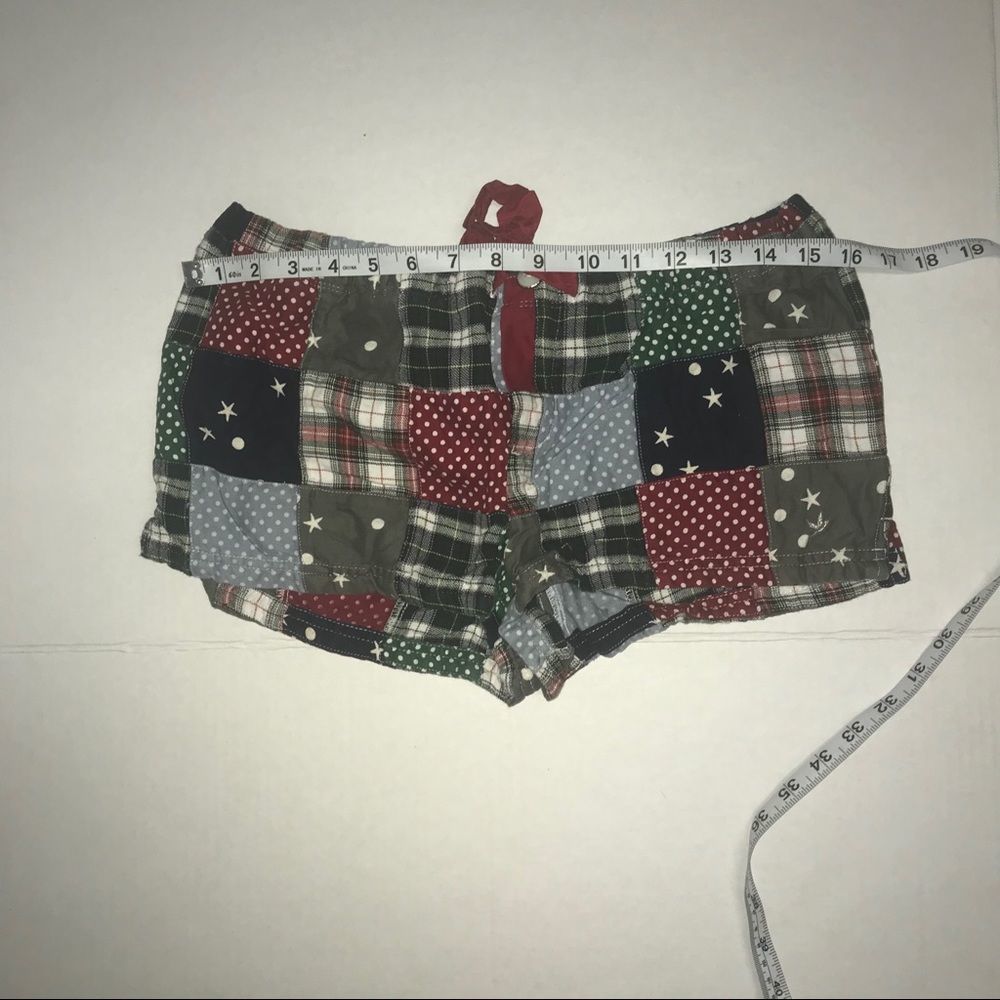 Aerie Patchwork Pajama Shorts Size Small - Picture 4 of 5